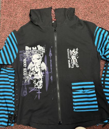 オリジナル猫耳パーカー(WIT-46　青　L)